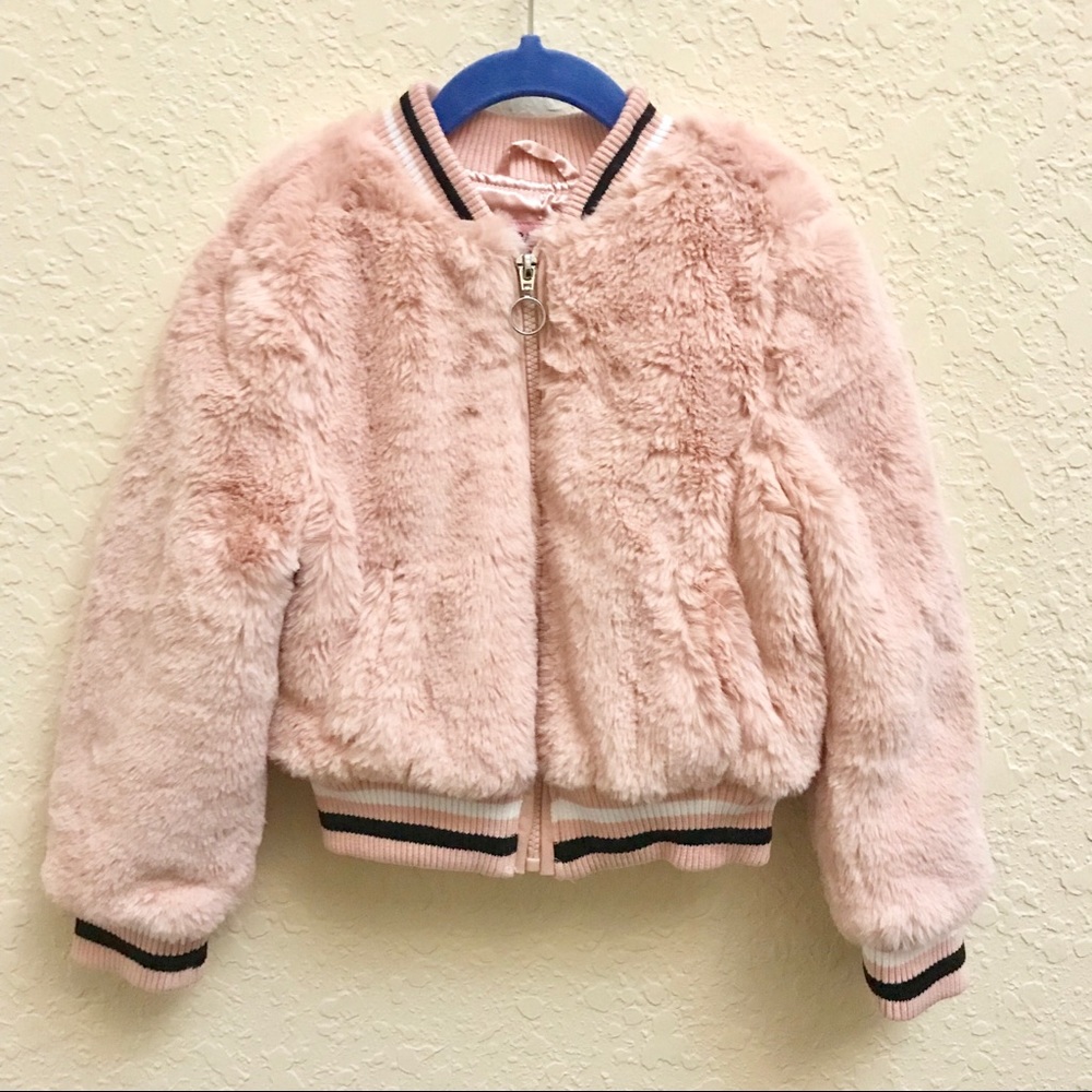 Brand New Urban Republic Faux Fur Girls Jacket - Picture 2 of 6